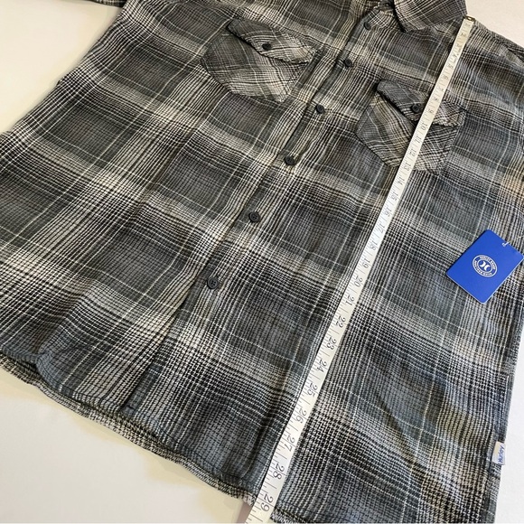 Hurley Men's Paradise City Flannel Shirt Hunter Green Size Medium - Picture 4 of 14